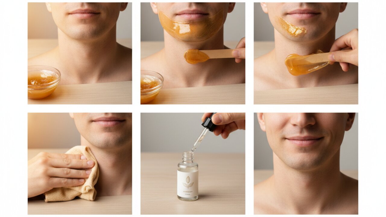 ヒゲのシュガーリング手順