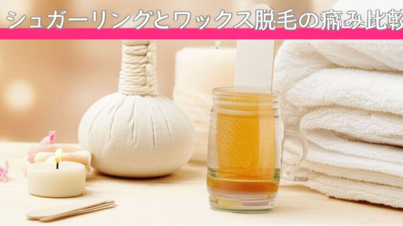 シュガーリングとワックス脱毛の痛み比較