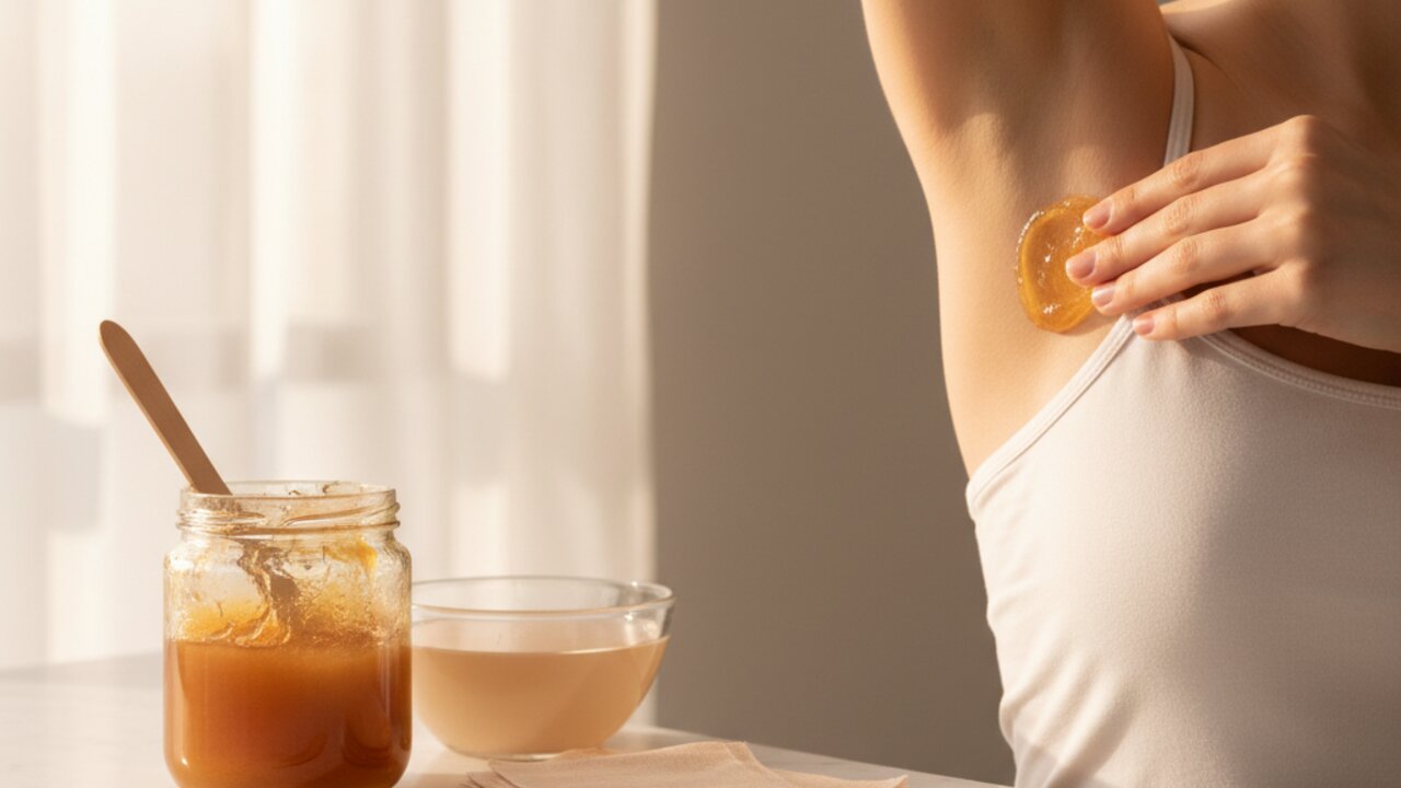 脇のシュガーリングのやり方